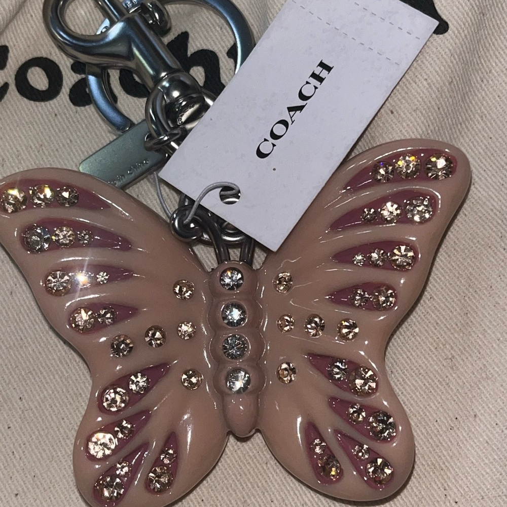 Coach butterfly bag charm authentic - Picture 4 of 5